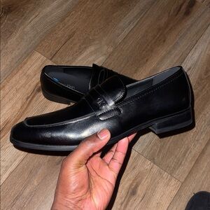 Calvin Klein Men's Classic Black Slip-On Loafers